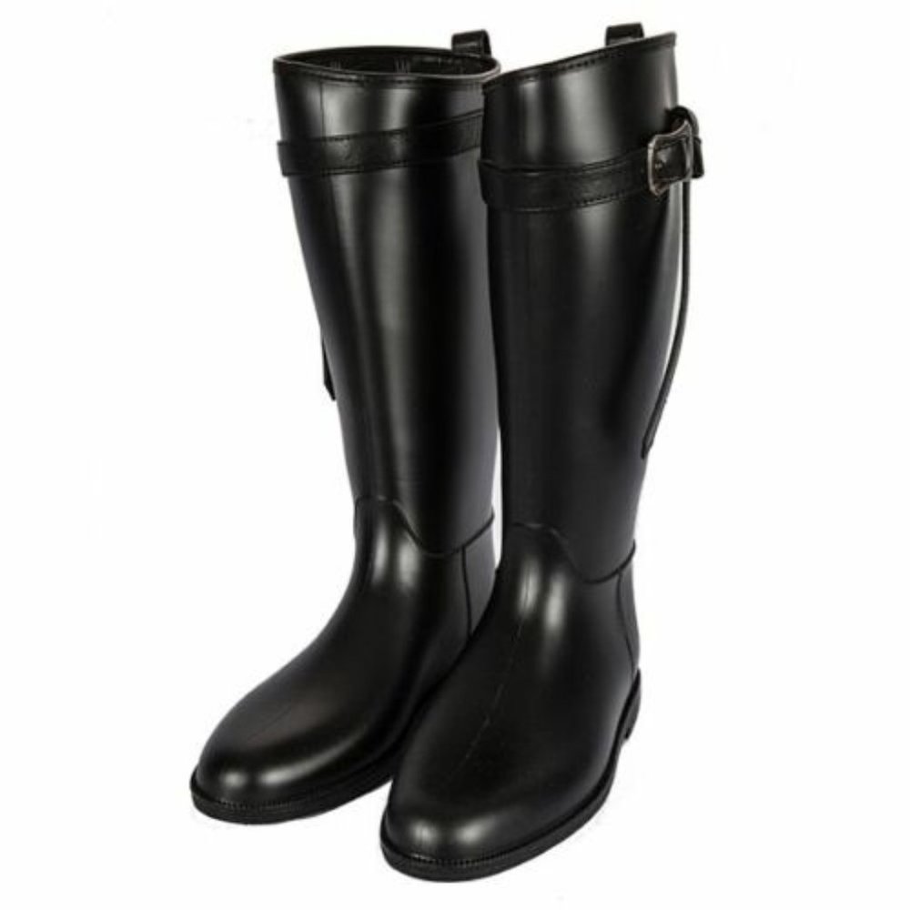 Black Rubber Rain Boots